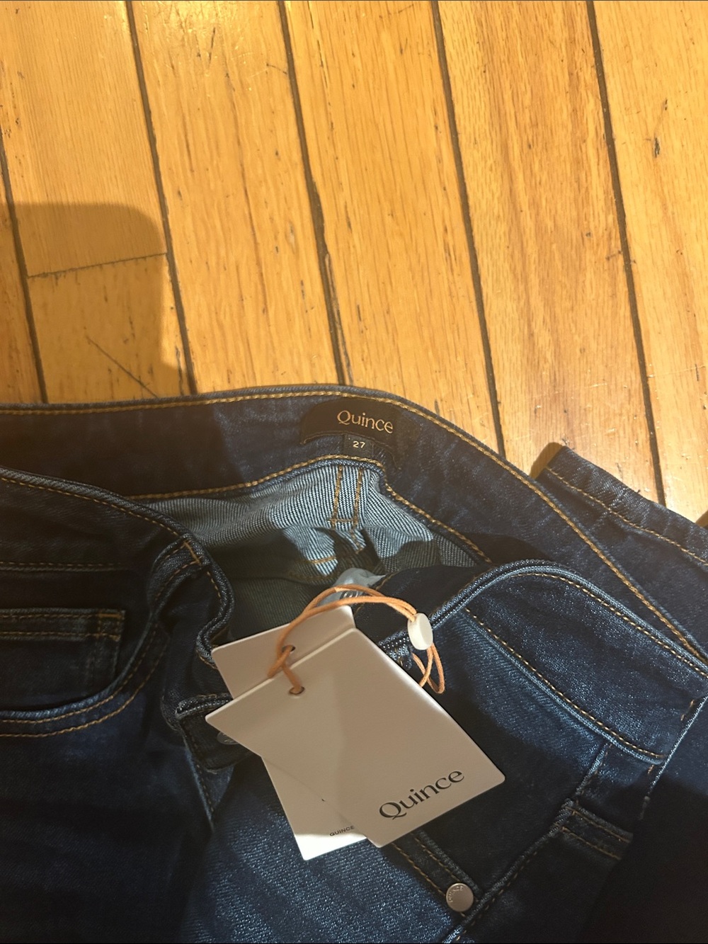 Quince Bella Stretch Wide Leg Jeans - Picture 4 of 4